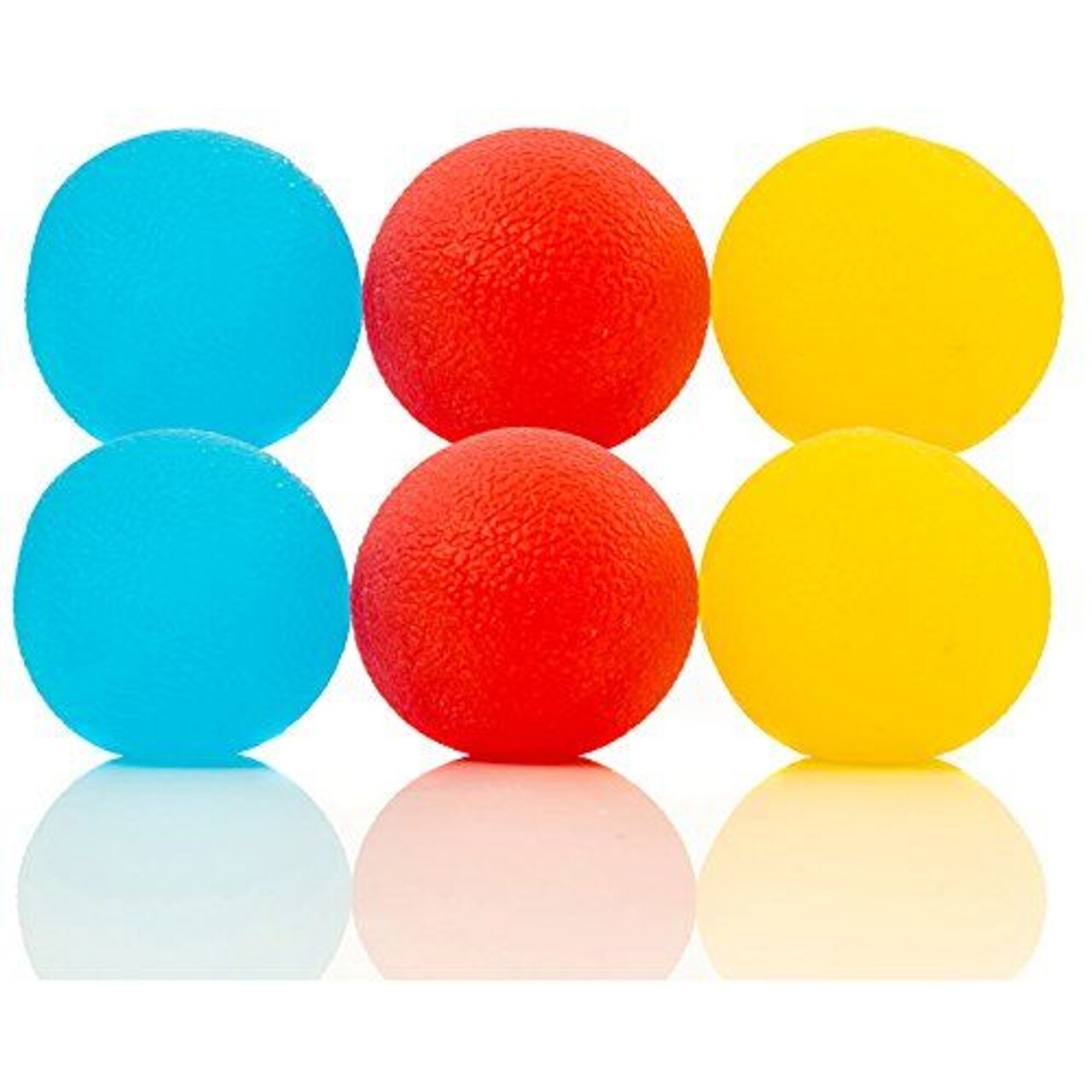 IMPRESA 6-Pack of Stress Relief Balls - Tear-Resistant Stress Ball, Non-Toxic, BPA/Phthalate/Latex-Free (Colors as Shown)